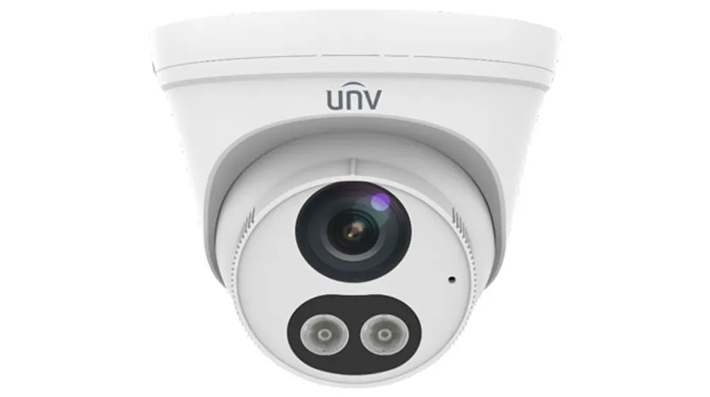 IP კამერა - 2მპ 2.8მმ Turret, ColorHunter, 3-Axis, Micro SD მიკროფონით, Uniview IPC3612LB-AF28K-WL