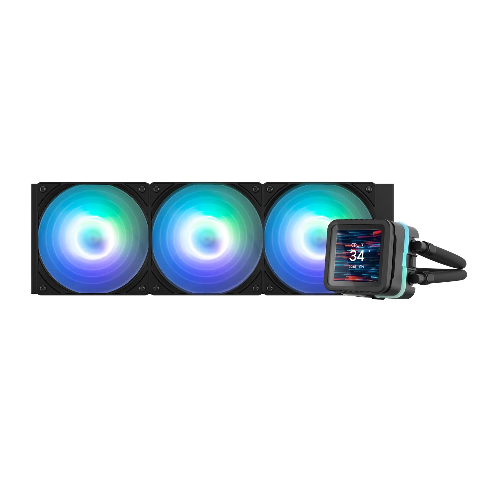 ქულერი Zalman LCS Alpha 2DS A36 ARGB, LGA1851, 1700, 1200, 115x, AM5, AM4, TDP 350W, black