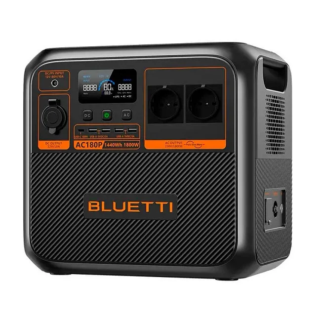 პორტატული კვების სადგური Bluetti AC180P Portable Power Station 1800W/1440Wh