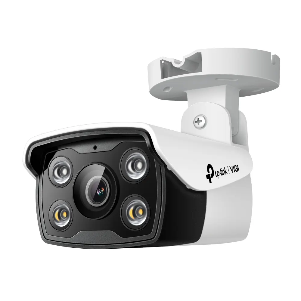 IP კამერა TP-Link VIGI C340 Full-Color Bullet Network Camera - Outdoor, 4MP, 2560 × 1440, 2.8mm Lens, 122° Diagonal Viewing Angle, Full-Color Night Vision, IR Cut Filter, RJ-45, IP66 Waterproof, PoE/12V DC, Two-Way Audio