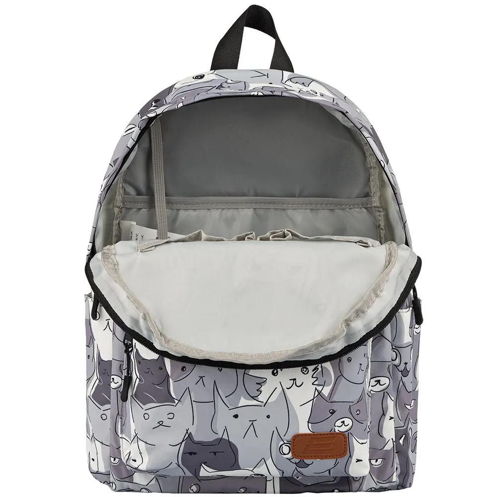 2E Backpack, TeensPack Cats, Gray