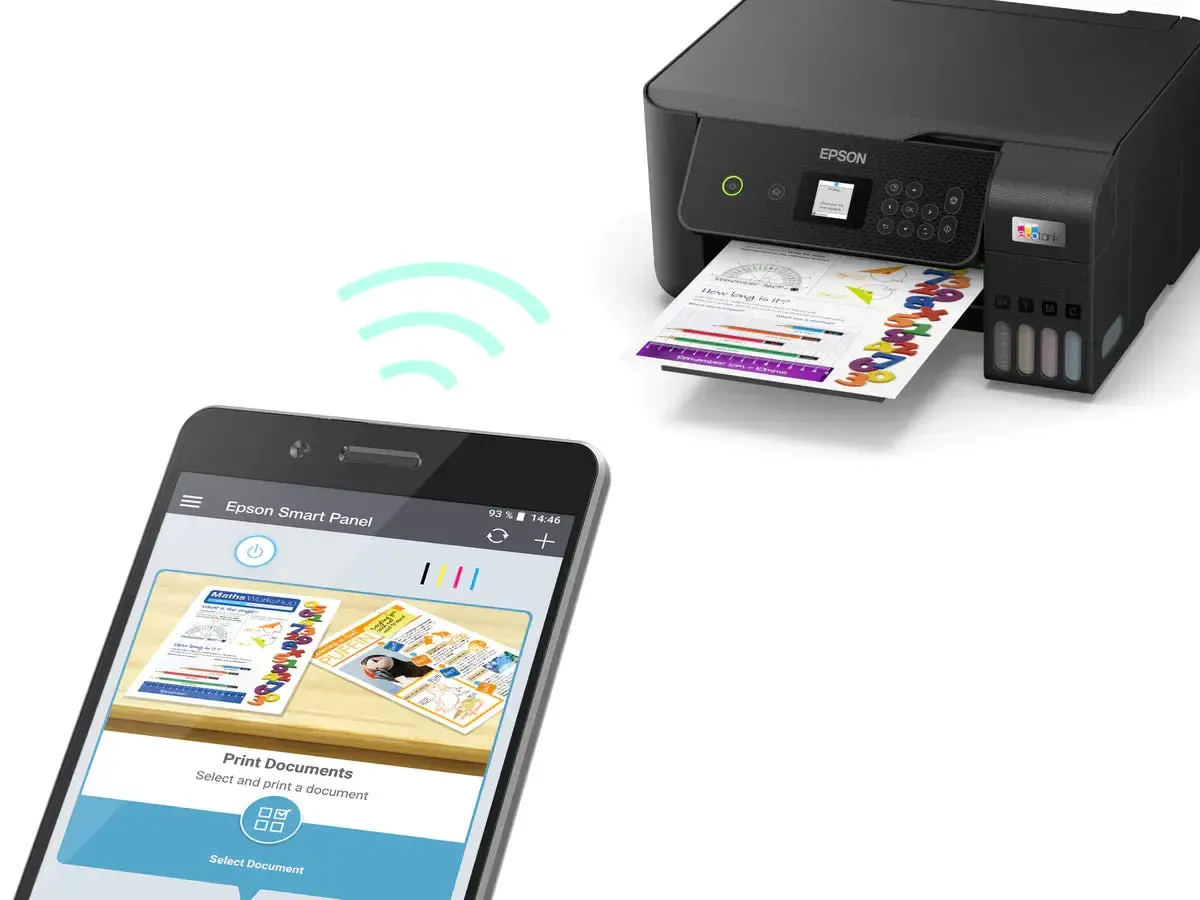 L3260, EPSON, Print, Scan, Copy A4 Color Inkjet CIS Printer,, 5760x1440 dpi, WI-FI (C11CJ66409) , Ink 103 , B,C,Y,M