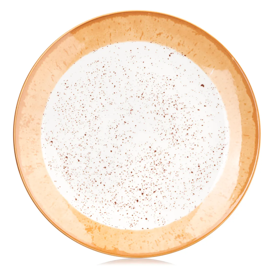 თეფში ARDESTO Dessert plate Siena, 19cm, porcelain, white-yellow
