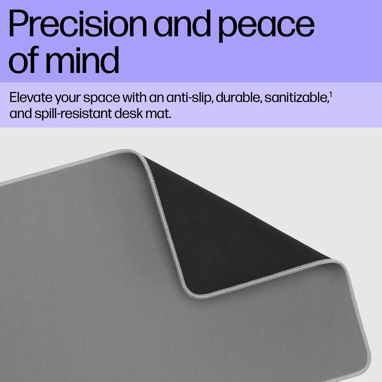 HP 200 Sanitizable Desk Mat Grey