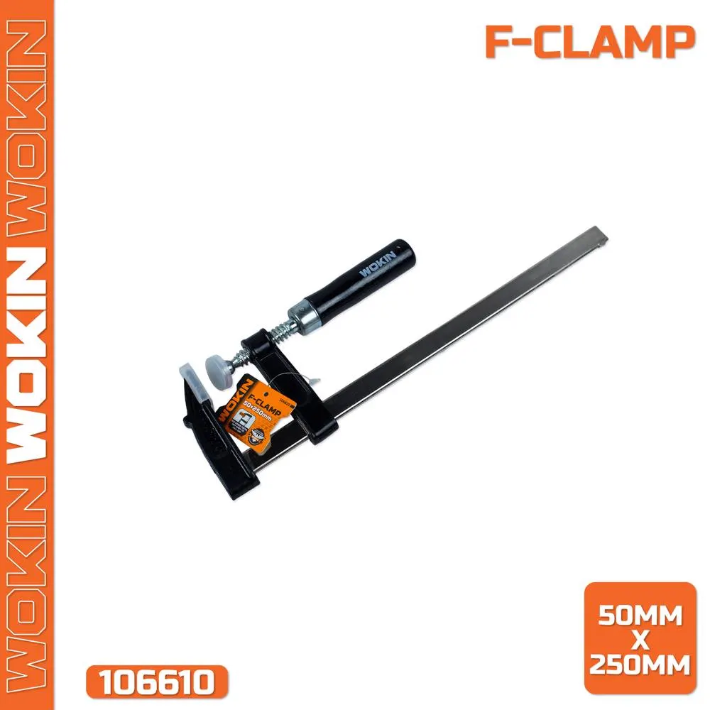 Wokin 106610, 50x250MM, F-Clamp, Black/Silver