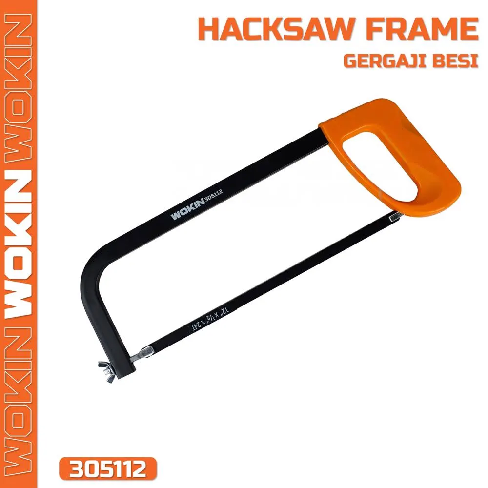 Wokin 305112, 300mm, Hacksaw Frame, Orange/Black