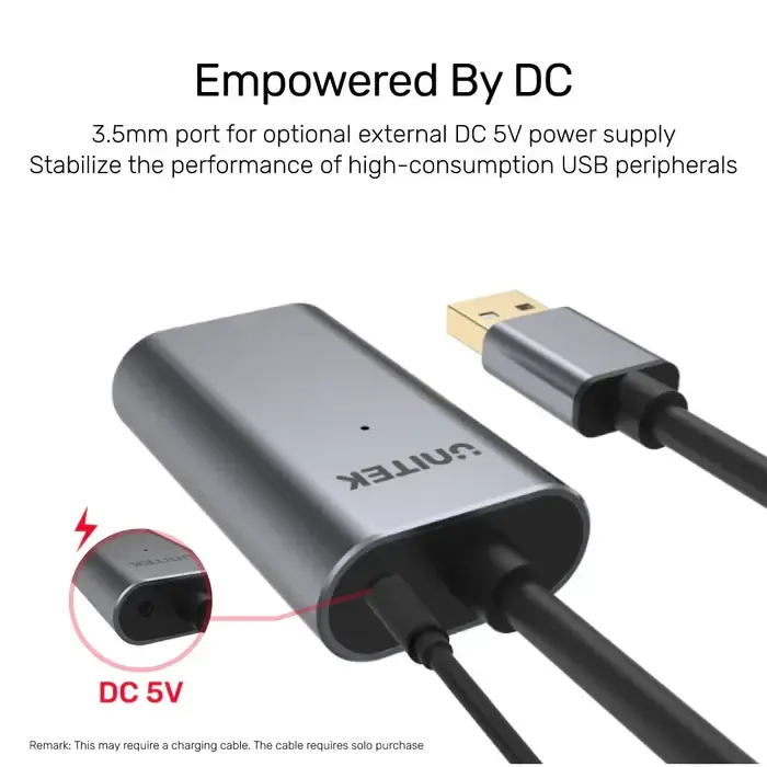 Y-272, UNITEK, 10M USB 2.0 Aluminum Extension Cable