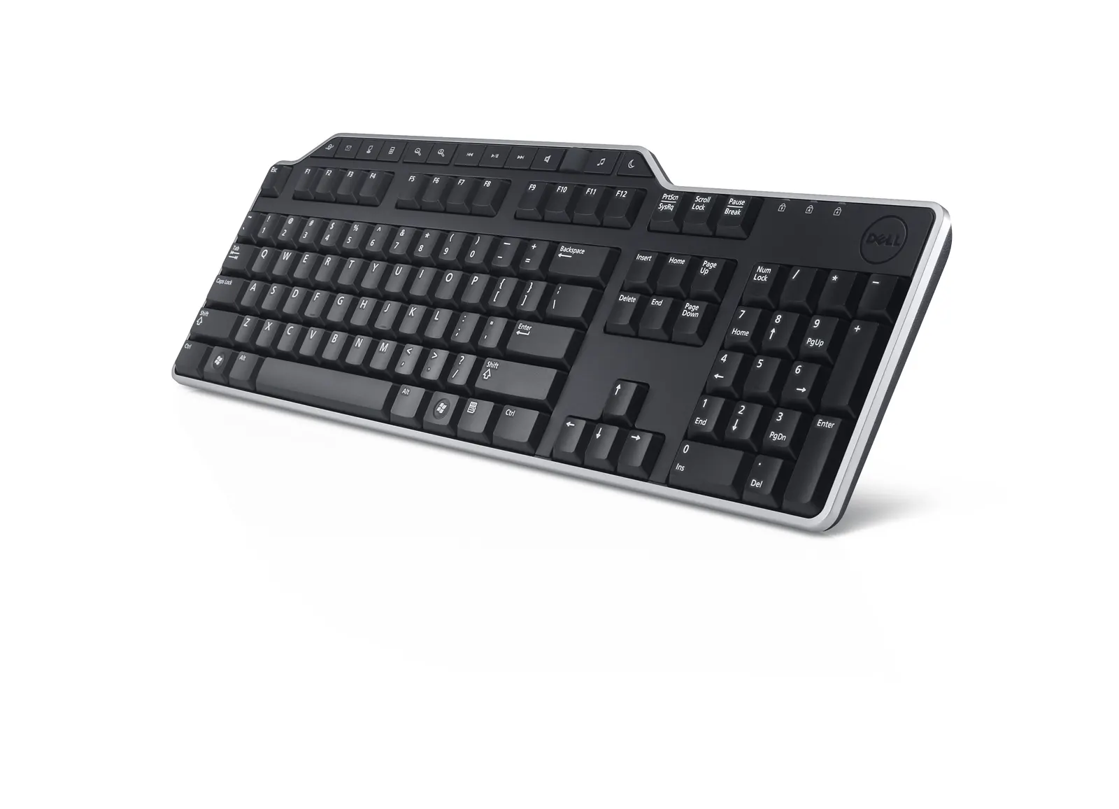 კლავიატურა Dell Keyboard : Russian (QWERTY) Dell KB-522 Wired Business Multimedia USB Keyboard Black (Kit)