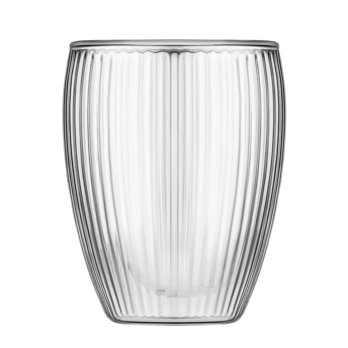 Double wall mug set ARDESTO 450ml, 2pcs, borosilicate glass, transparent