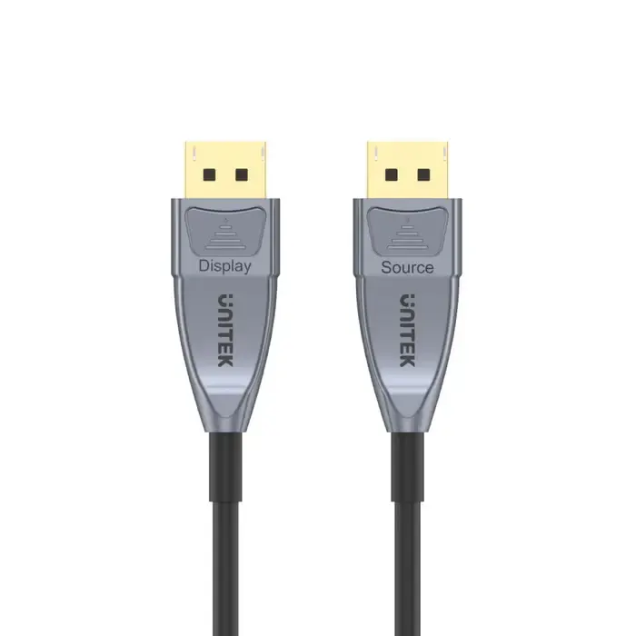 C1615GY, UNITEK, DP1.4 Active Optical Cable, Space Grey 5M.