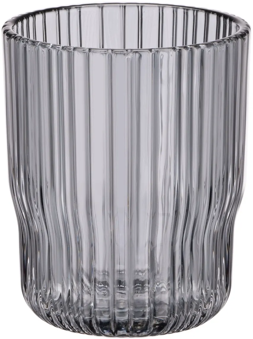 Ardesto Low glasses set, Graphite, 300ml, 2pcs, glass, grey