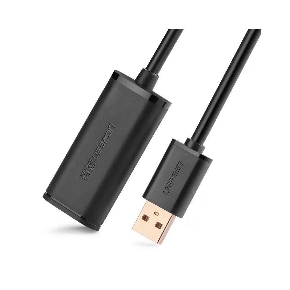 UGREEN US121 (10319) USB 2.0 Active Extension Cable, 5m, Black