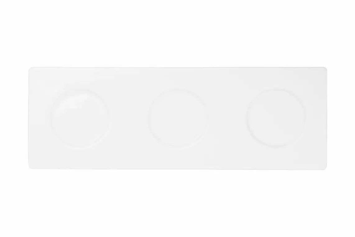 სოუსის ჭურჭელი Ardesto Tray, 34x12cm, porcelain, rectangle, white