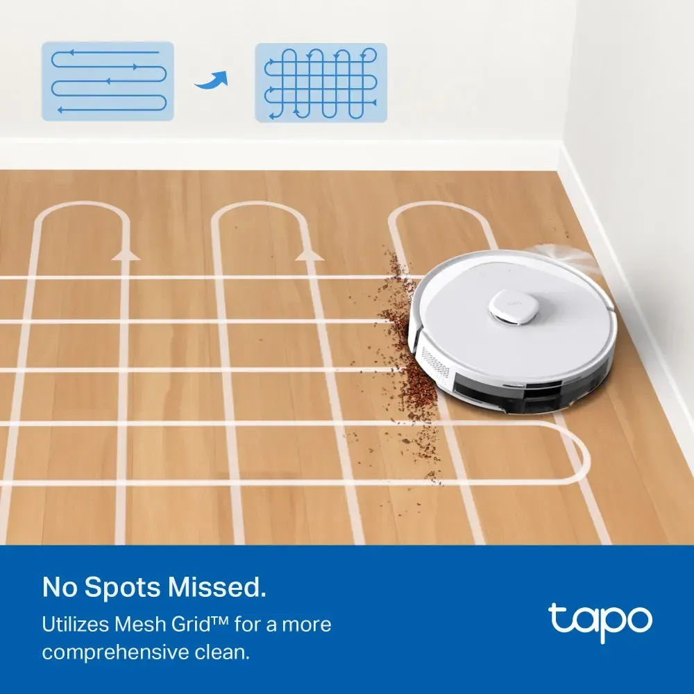 TP-Link, Tapo, RV30 Max Plus, Robot Vacuum Cleaner, White