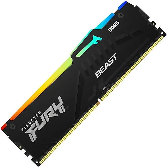 Kingston, FURY Beast (RGB) RAM 16GB 5200MHz DDR5 CL36 DIMM.