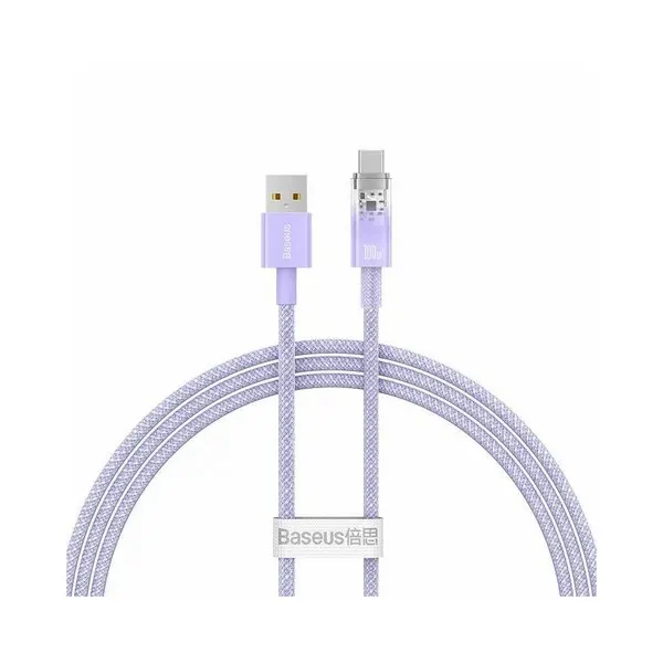 Type-C კაბელი Baseus Explorer USB-A to USB-C 1m Purple