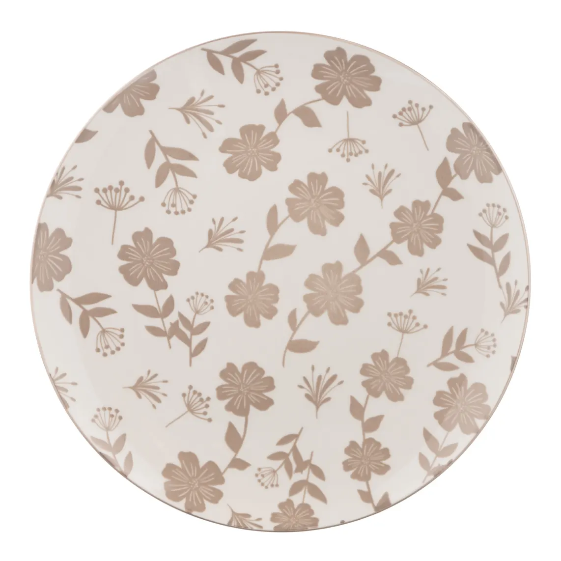 Dinner plate ARDESTO Ravenna, 26.8cm, porcelain, white-beige