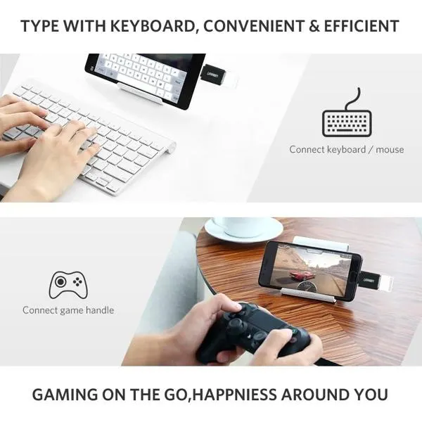 Type-C ადაპტერი US173, UGREEN, Adapter, Type-C 3.1 Male To USB 3.0 female Adapter, Black.