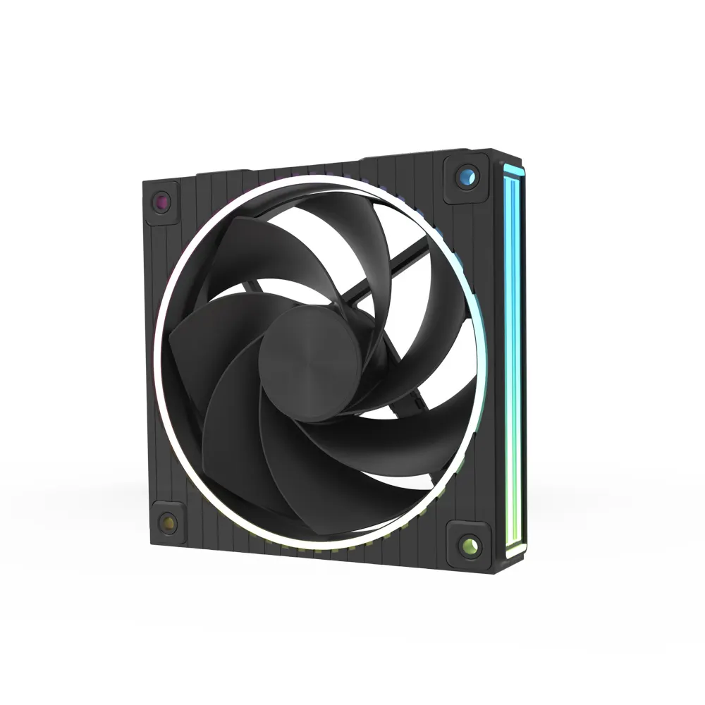 ქეისის ვენტილატორი Zalman Case Fan ZM-DF120R ARGB, 120mm, 800-2300rpm, 4pin, PWM, 3pin+5VARGB, 34,5dBa, POGO pin, Magnetic, Reversed, black
