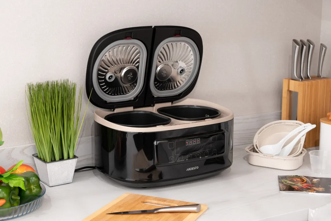 მულტისახარში Ardesto Multicooker DMC-SS1812B 2 pots/black