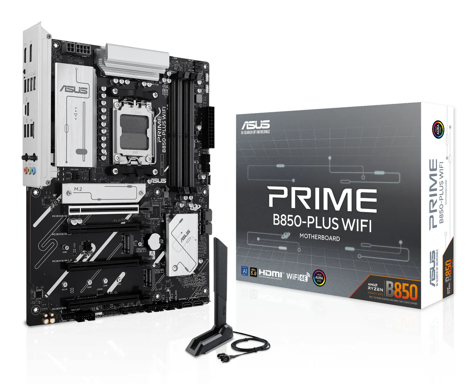 დედაპლატა Motherboard ASUS PRIME B850-PLUS WIFI sAM5 B850 4xDDR5 M.2 HDMI DP Wi-Fi BT ATX
