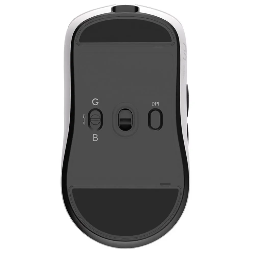 მაუსი Royal Kludge RK M3, Wireless, 2.4GHz, Bluetooth, USB, Gaming Mouse, White