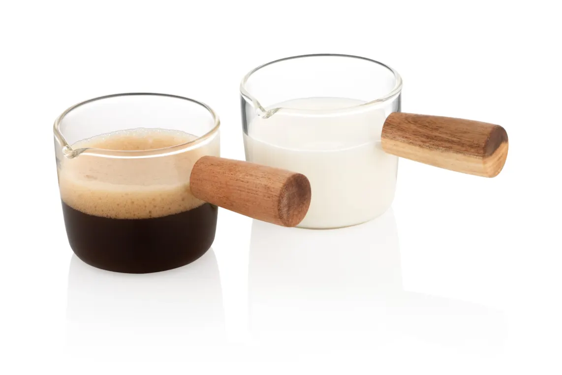 Ardesto Set of capacity for cream and sauce, 100ml, 2 pcs, borosilicate glass, transparent