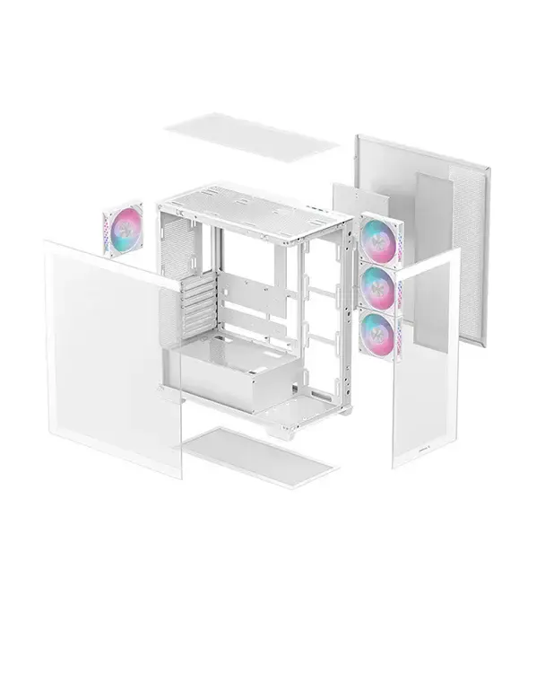 ქეისი CG580 4F V2 WH, Deepcool