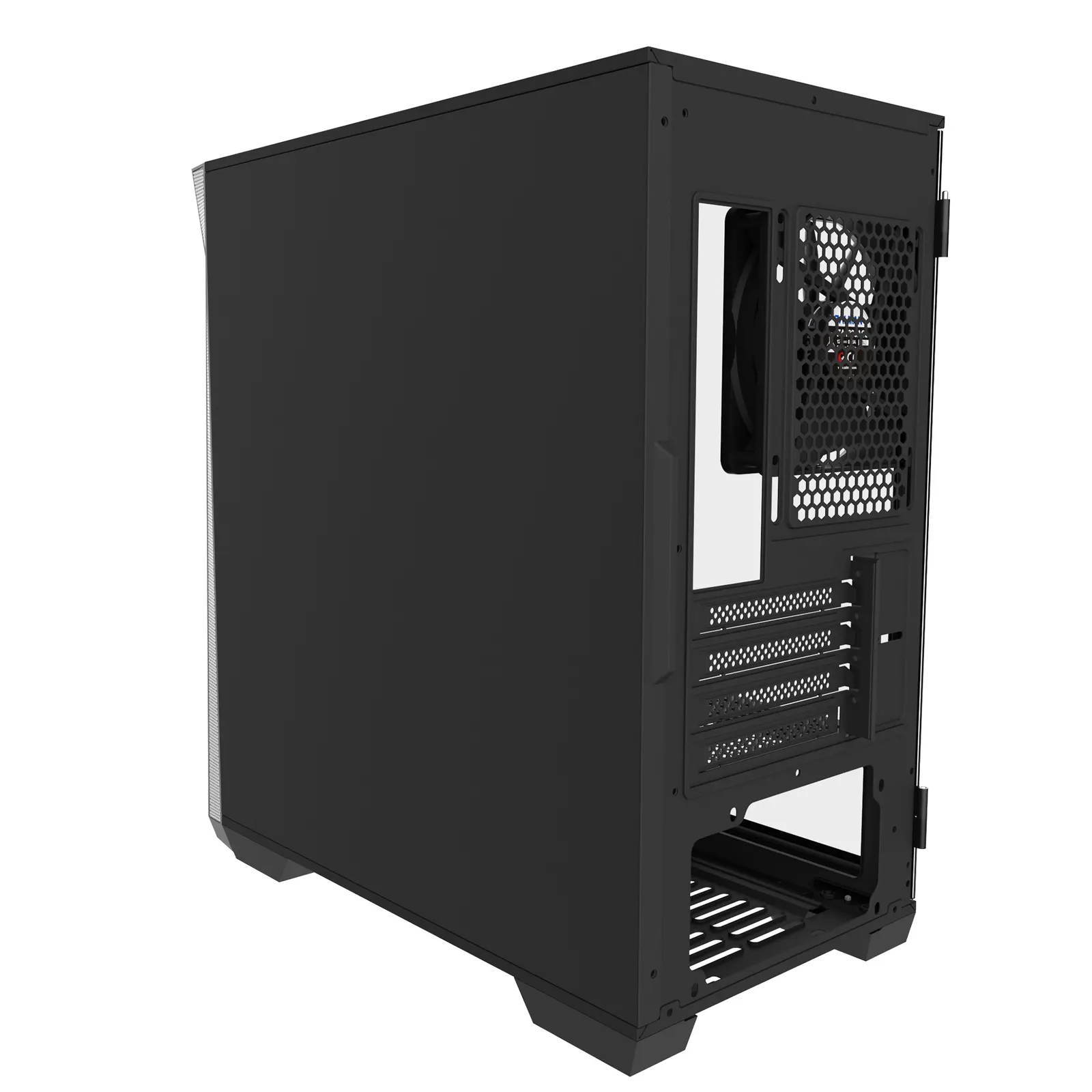 Zalman Computer case Z1 Iceberg, without PSU, 2xUSB3.0, 1xUSB2.0, 3x120mm Black fans, TG Side Panel, mATX, Black