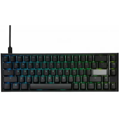 კლავიატურა Ducky Keyboard One 2 SF, Cherry Black, RGB LED, RU, Black-White