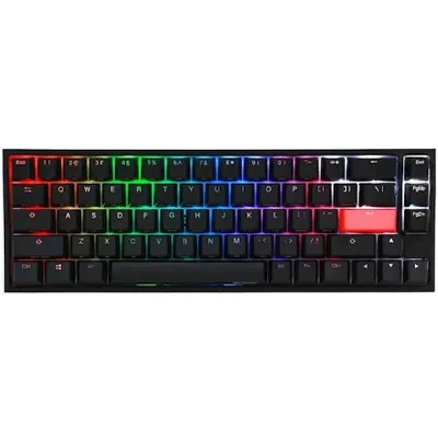 კლავიატურა Ducky Keyboard One 2 SF, Cherry Speed Silver, RGB LED, RU, Black-White