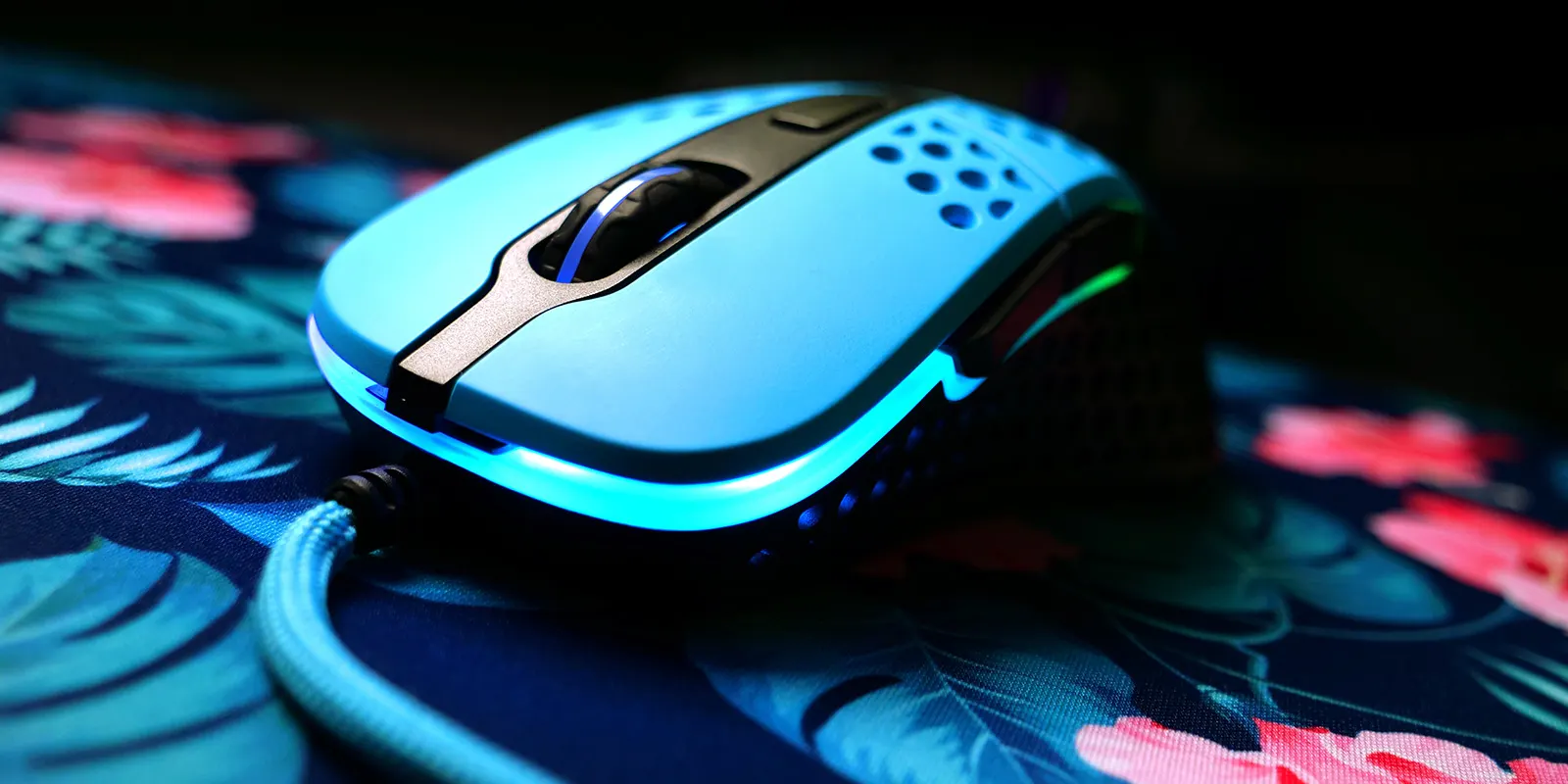 მაუსი Xtrfy Gaming mouse M4 RGB USB Miami Blue