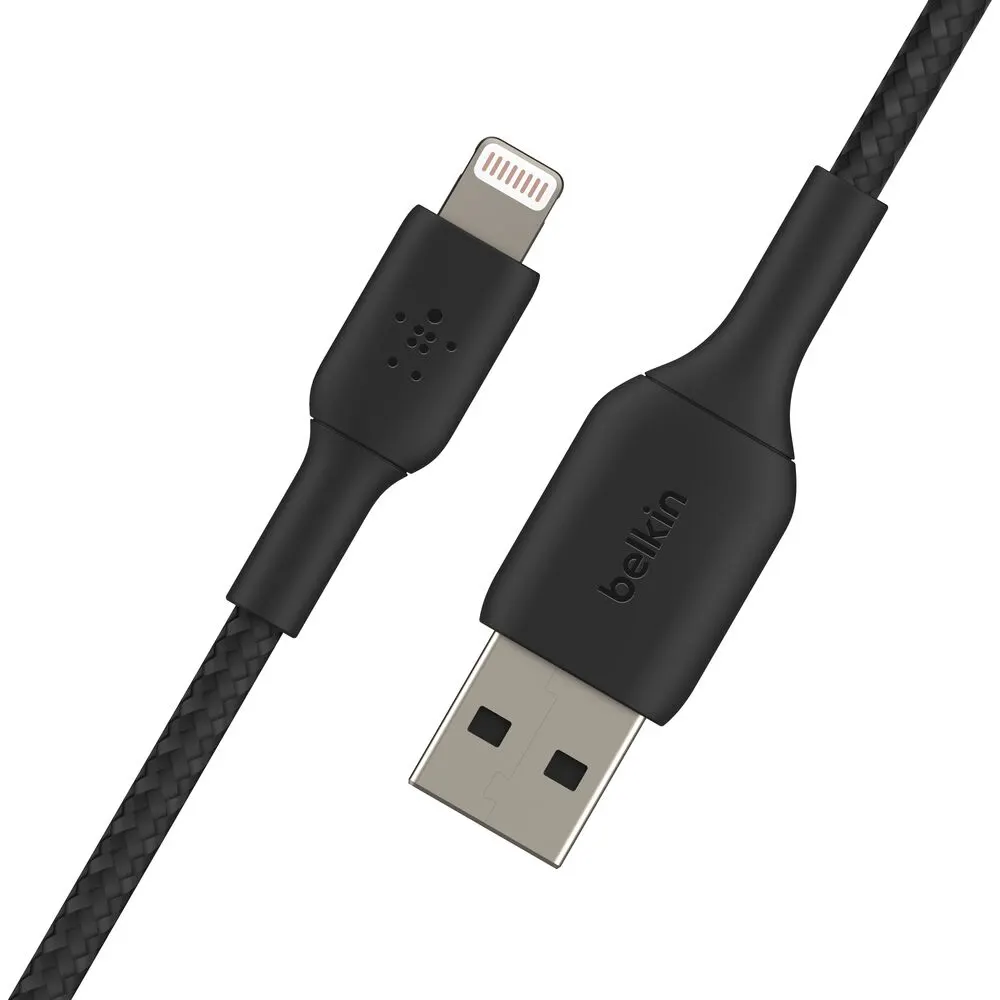 Belkin cable USB-A > Lightning charge/data, 1m, BRAIDED, black