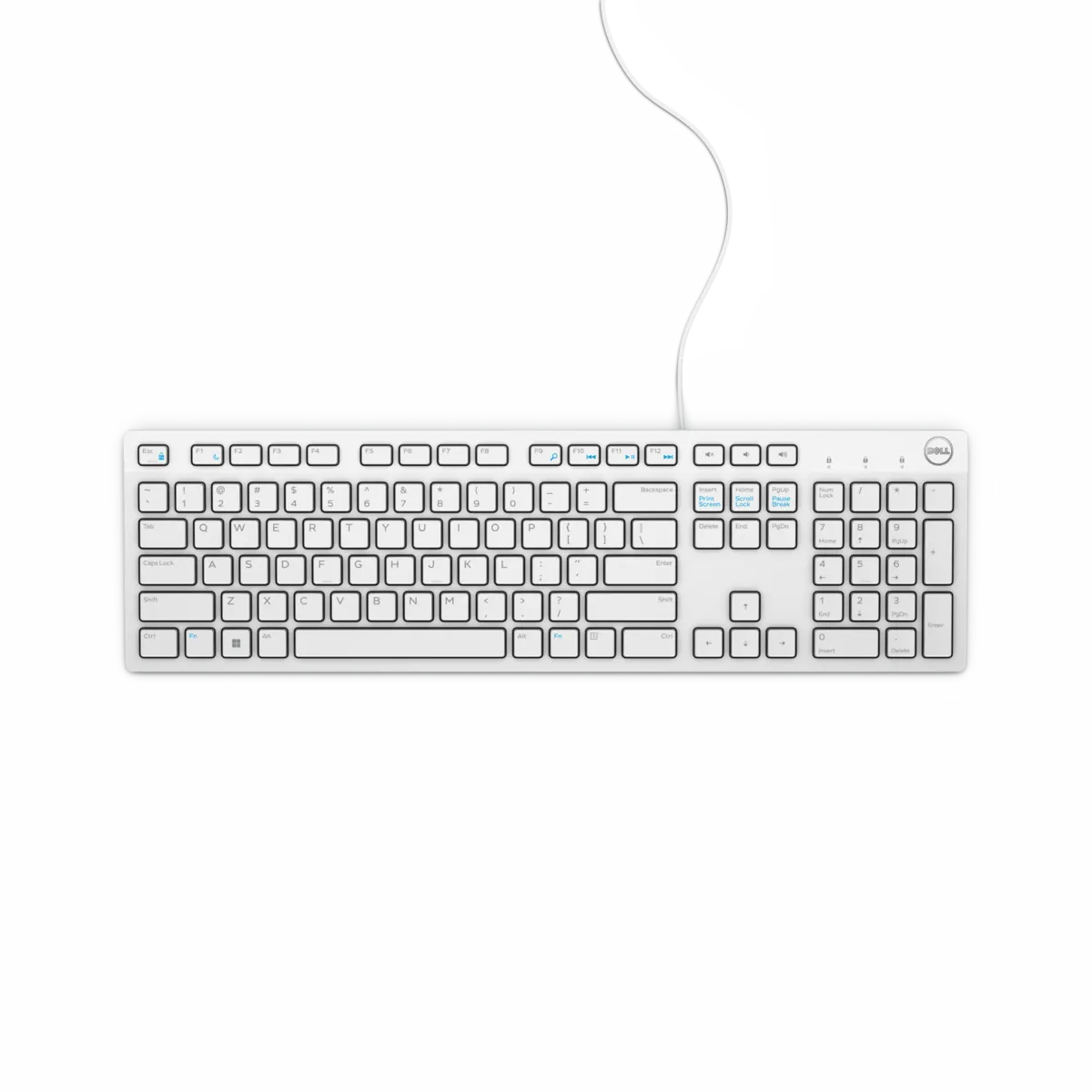 კლავიატურა DELL Multimedia Keyboard-KB216 - White
