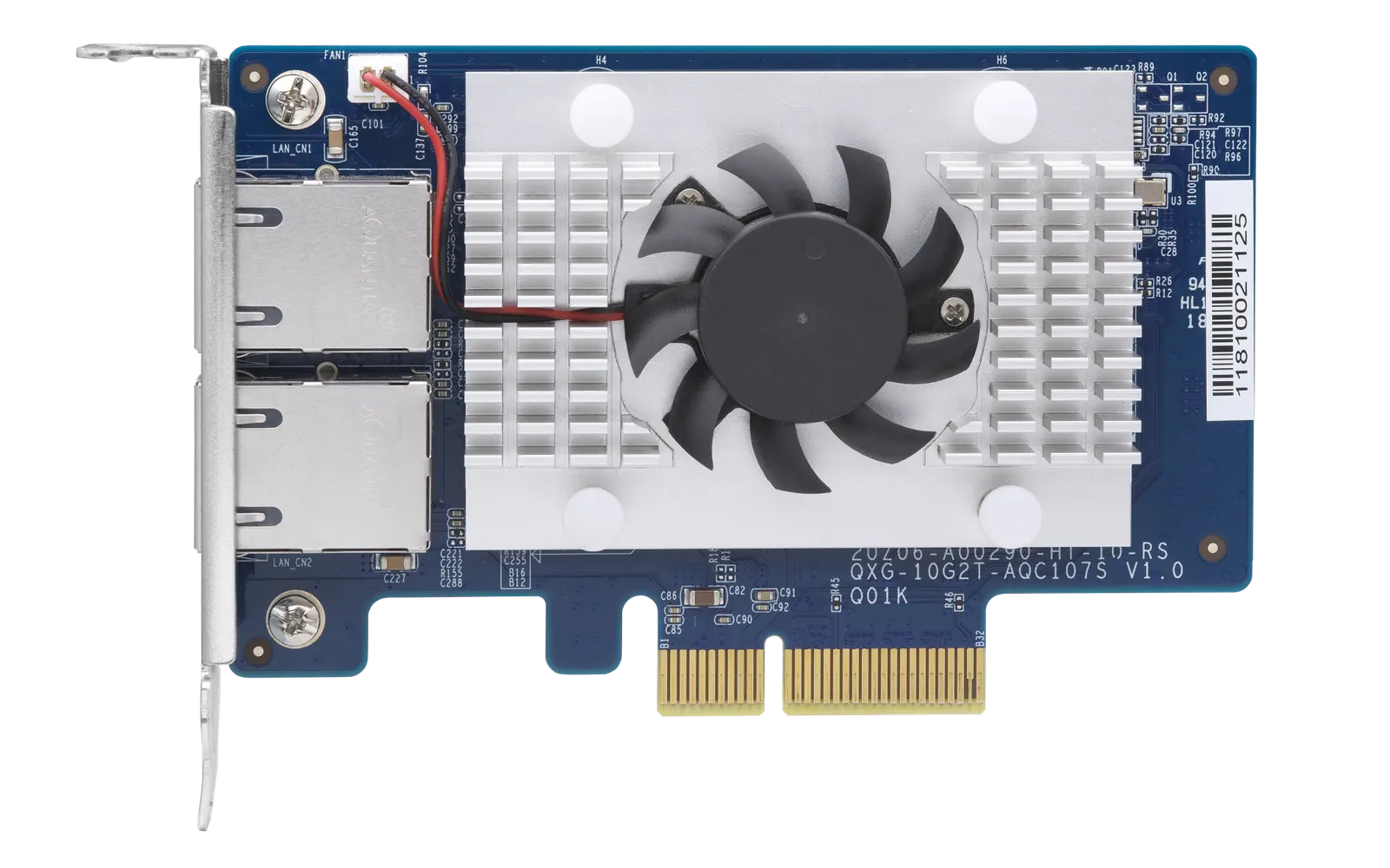ქსელის ბარათი QNAP Dual-port BASET 10GbE network expansion card PCIe Gen2 x4