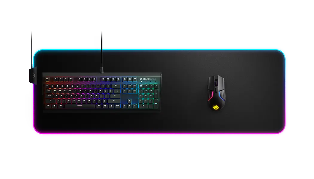 მაუს პადი SteelSeries Mouse Pad QcK Prism Cloth RGB XL (250x210x3mm), black