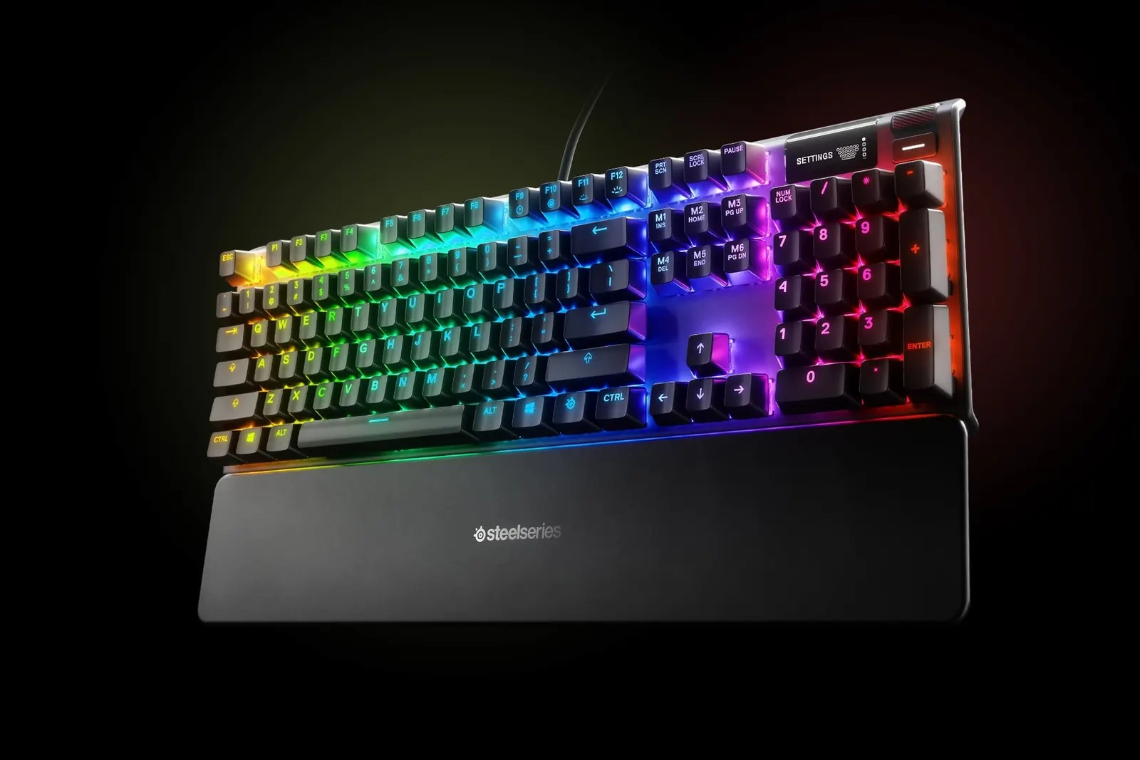 SteelSeries Keyboard mechanical Apex 7 104key, Red Switch, USB-A, EN, RGB, black
