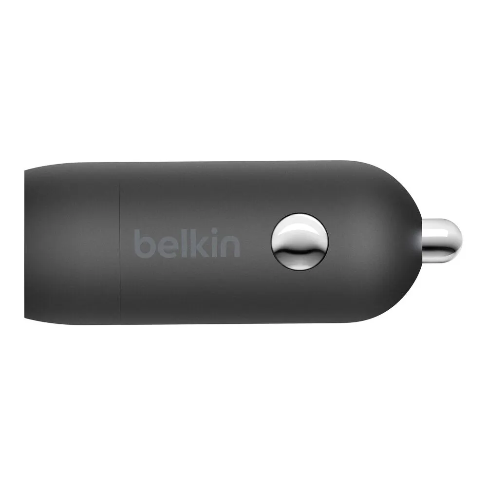 Belkin Car Charger 30W USB-C PD PPS, cable USB-C > USB-C, 1m, black