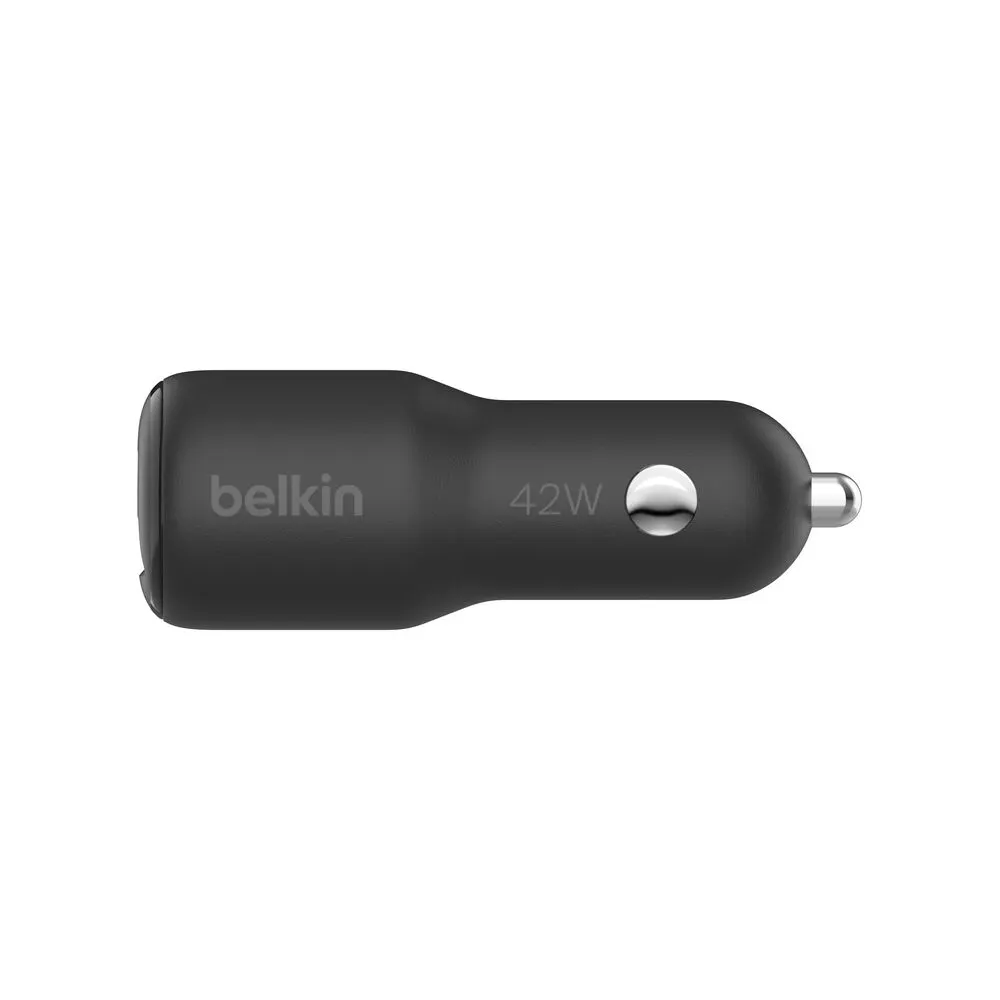 Belkin Car Charger 42W USB-A/USB-C PD PPS, black