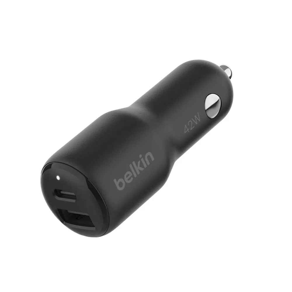 Belkin Car Charger 42W USB-A/USB-C PD PPS, black