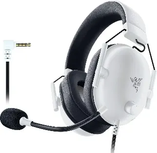ყურსასმენი Razer Headset BlackShark V2 X for PlayStation, mini-jack, 1.3m, white