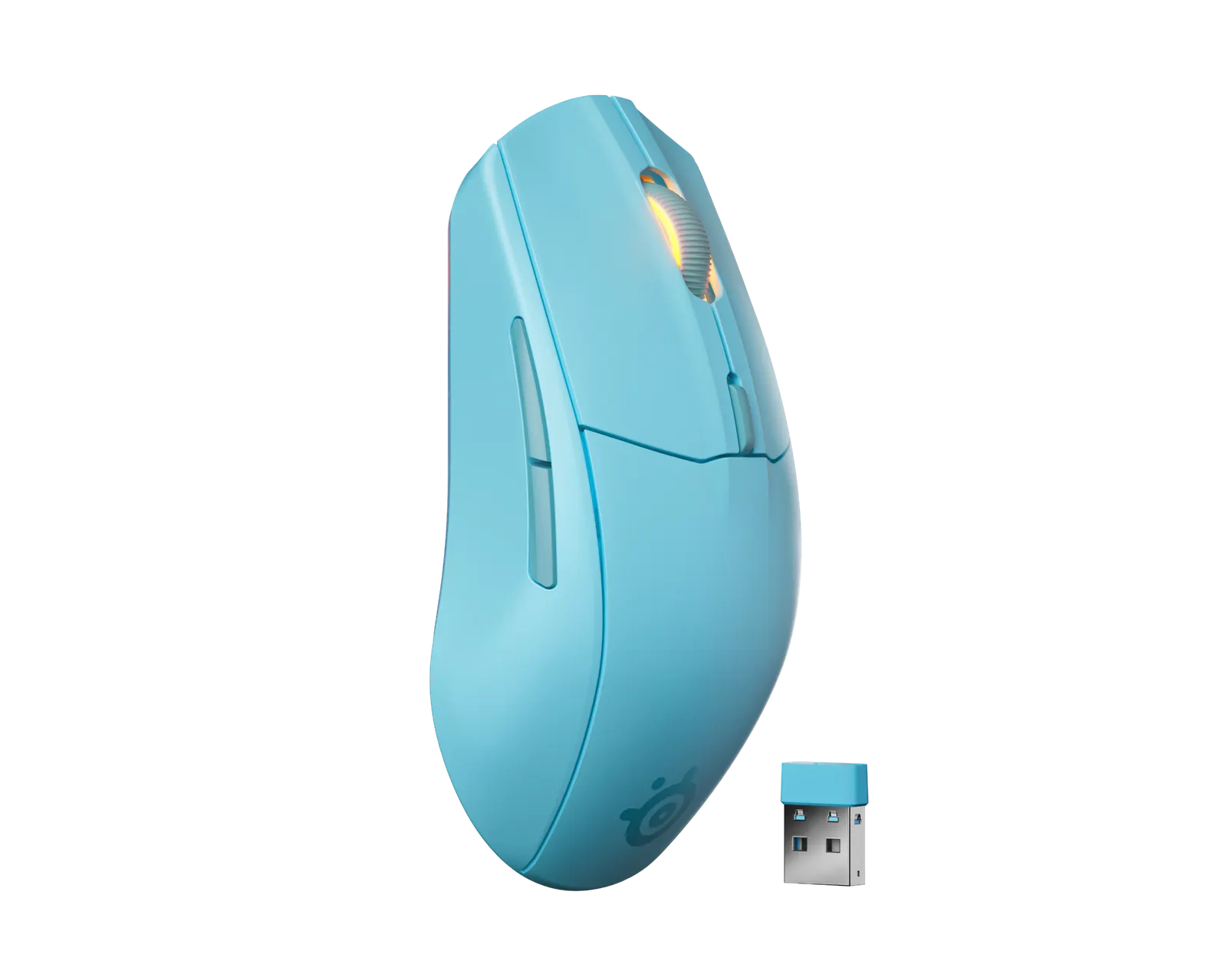 მაუსი SteelSeries Mouse Rival 3 Gen 2, RGB, USB-A/WL/BT, aqua