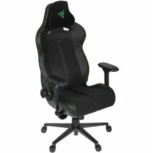 გეიმერული სავარძელი Razer Chair Enki Pro PU Leather- Alcantara, 4D-Armrests, black-green