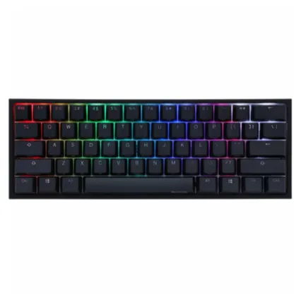 კლავიატურა Keyboard Ducky One 2 Mini Cherry Blue RGB LED UA/RU Black-White