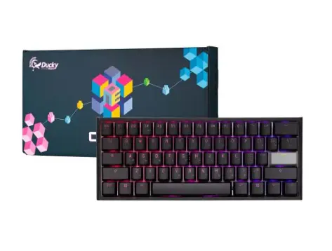 კლავიატურა Keyboard Ducky One 2 Mini Cherry Brown RGB LED UA/RU Black-White
