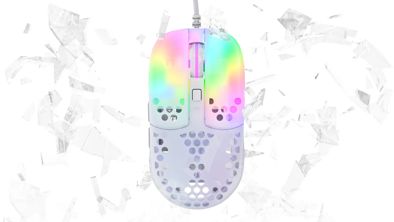 Mouse Xtrfy MZ1, USB-A, RGB, Biliy
