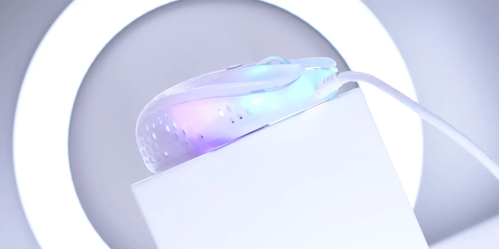 Mouse Xtrfy MZ1, USB-A, RGB, Biliy