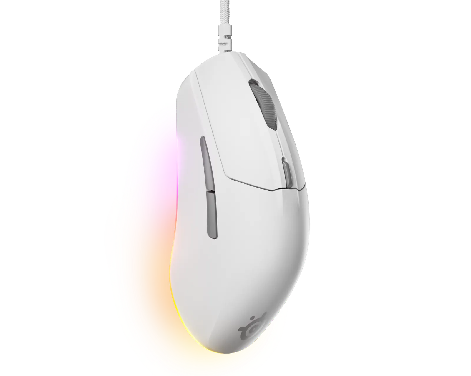 მაუსი SteelSeries Mouse Rival 3 Gen 2, RGB, USB-A, white