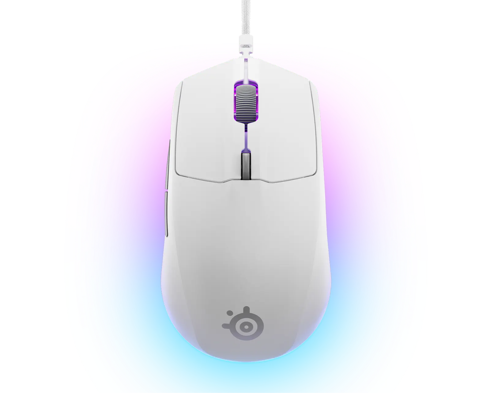 მაუსი SteelSeries Mouse Rival 3 Gen 2, RGB, USB-A, white