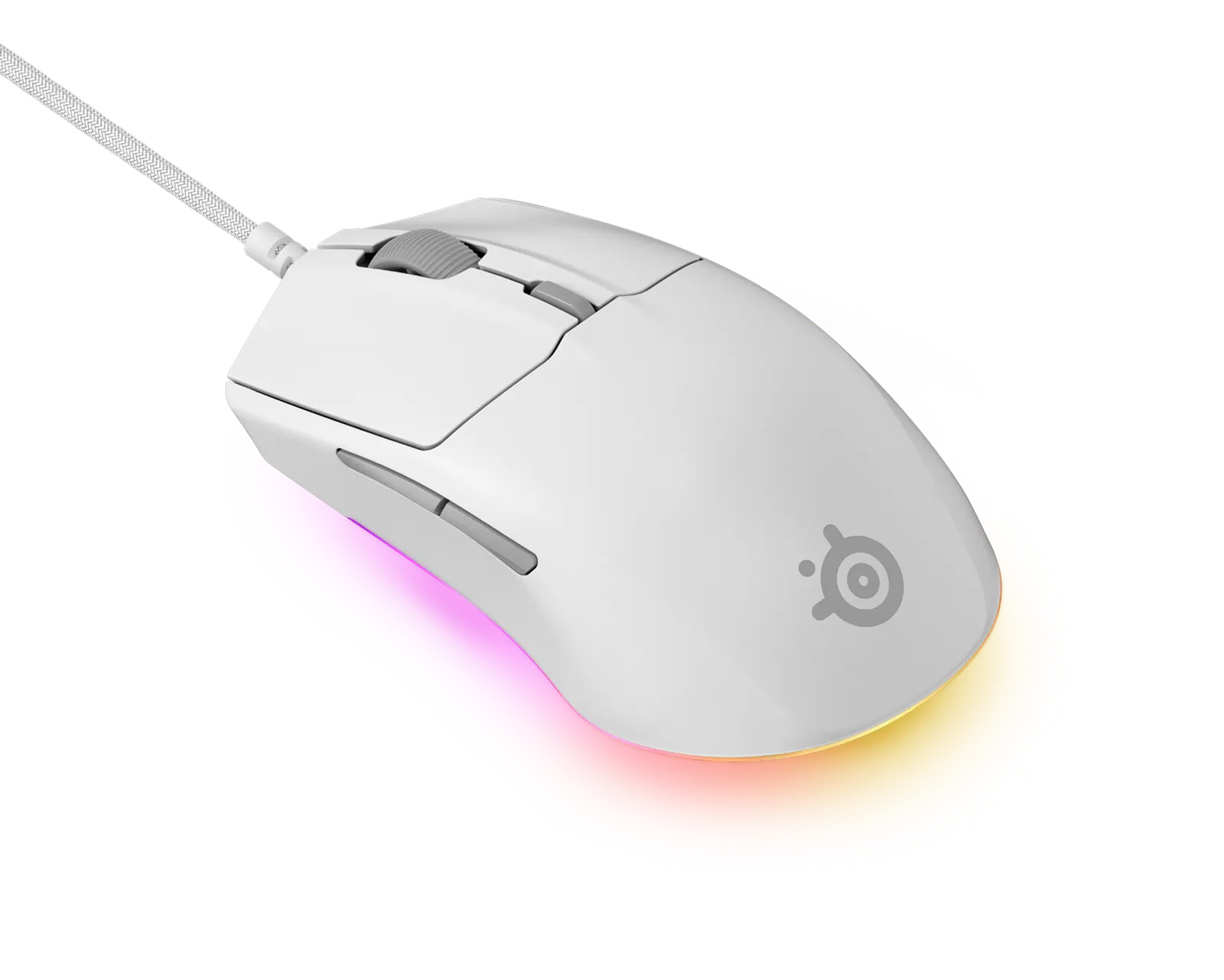 მაუსი SteelSeries Mouse Rival 3 Gen 2, RGB, USB-A, white